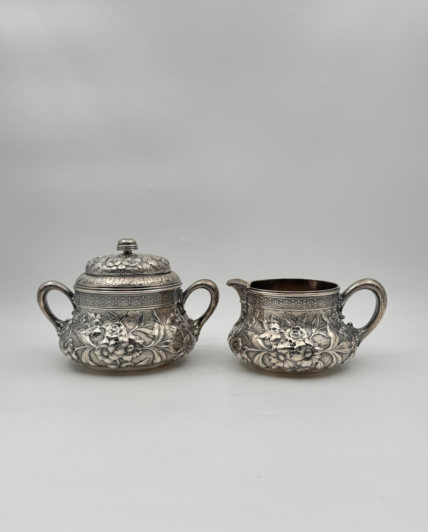 Dominick & Haff Sterling Silver Repoussé Coffee & Tea Service – Dated 1881