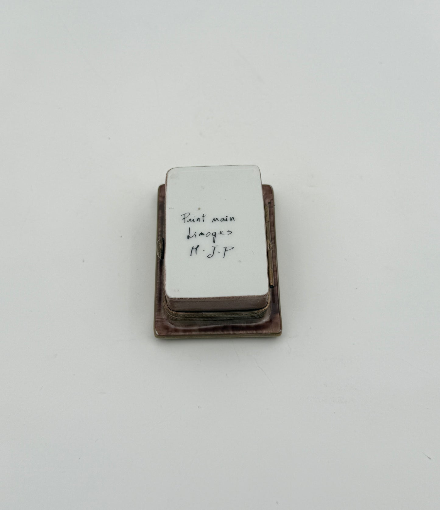 Limoges France Porcelain Trinket Box After Toulouse-Lautrec Painting