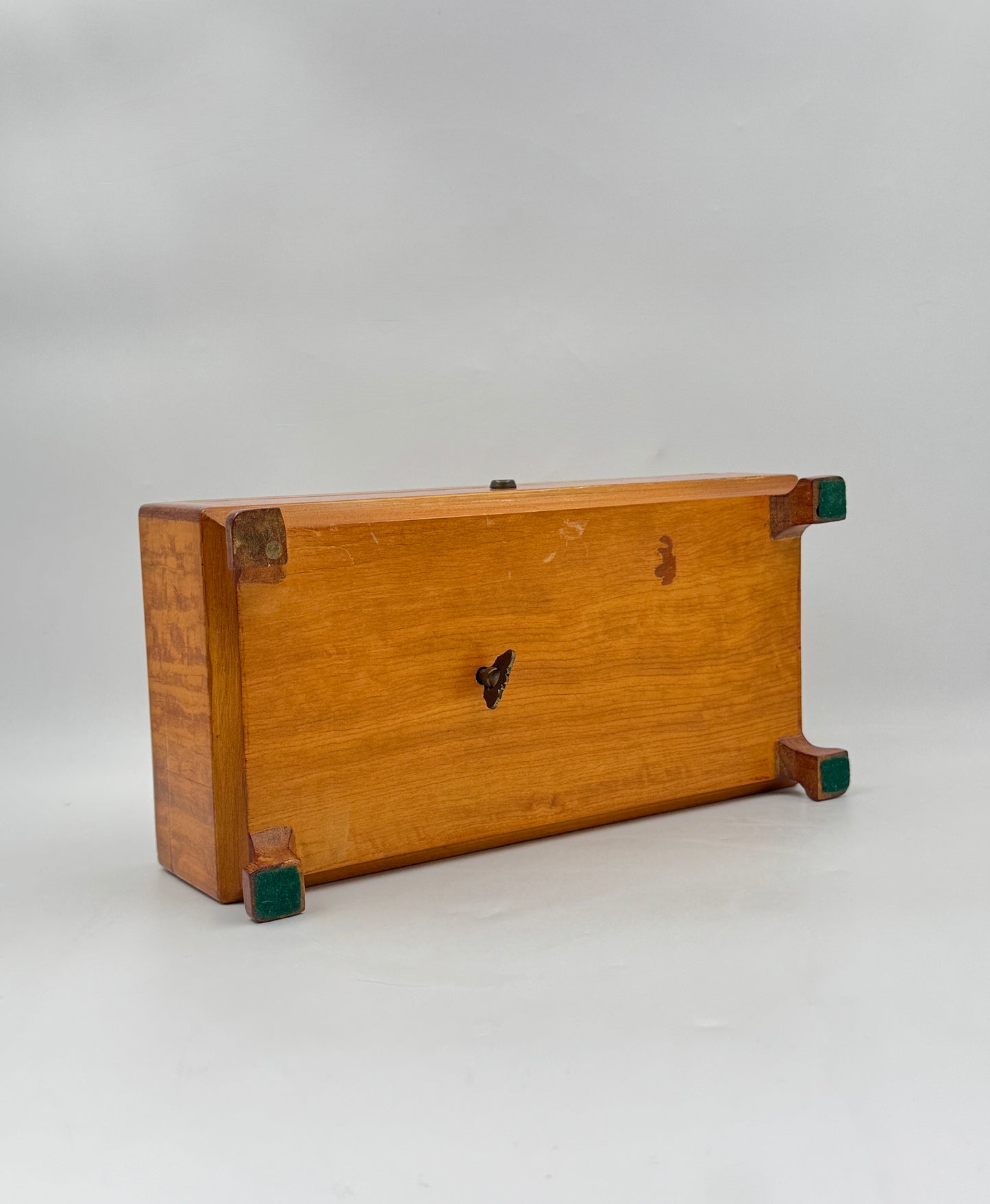 Swiss Made Wooden Music Box – Footed Case with Treasure Waltz & Mignon Gavotte Tunes