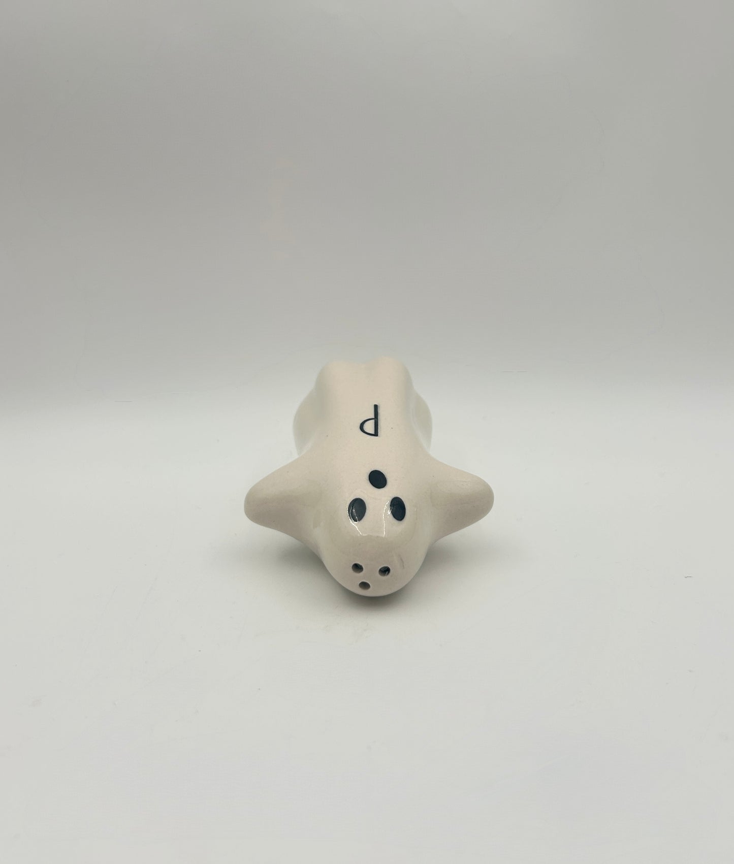 Halloween Ghost Salt & Pepper Shakers – Stoneware Set of 2