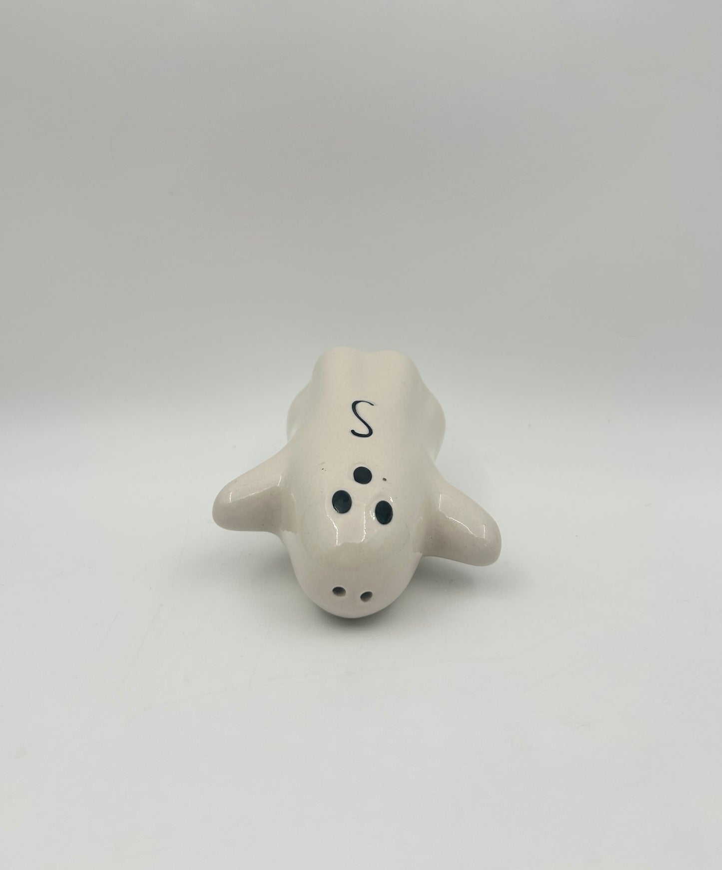 Halloween Ghost Salt & Pepper Shakers – Stoneware Set of 2