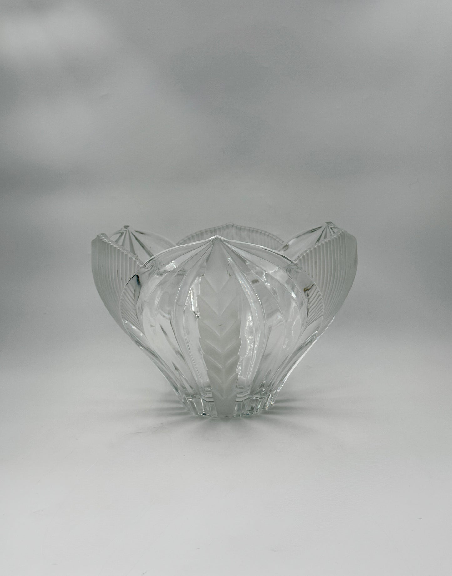 Orrefors Crystal Bowl – Wheat Pattern, Sweden