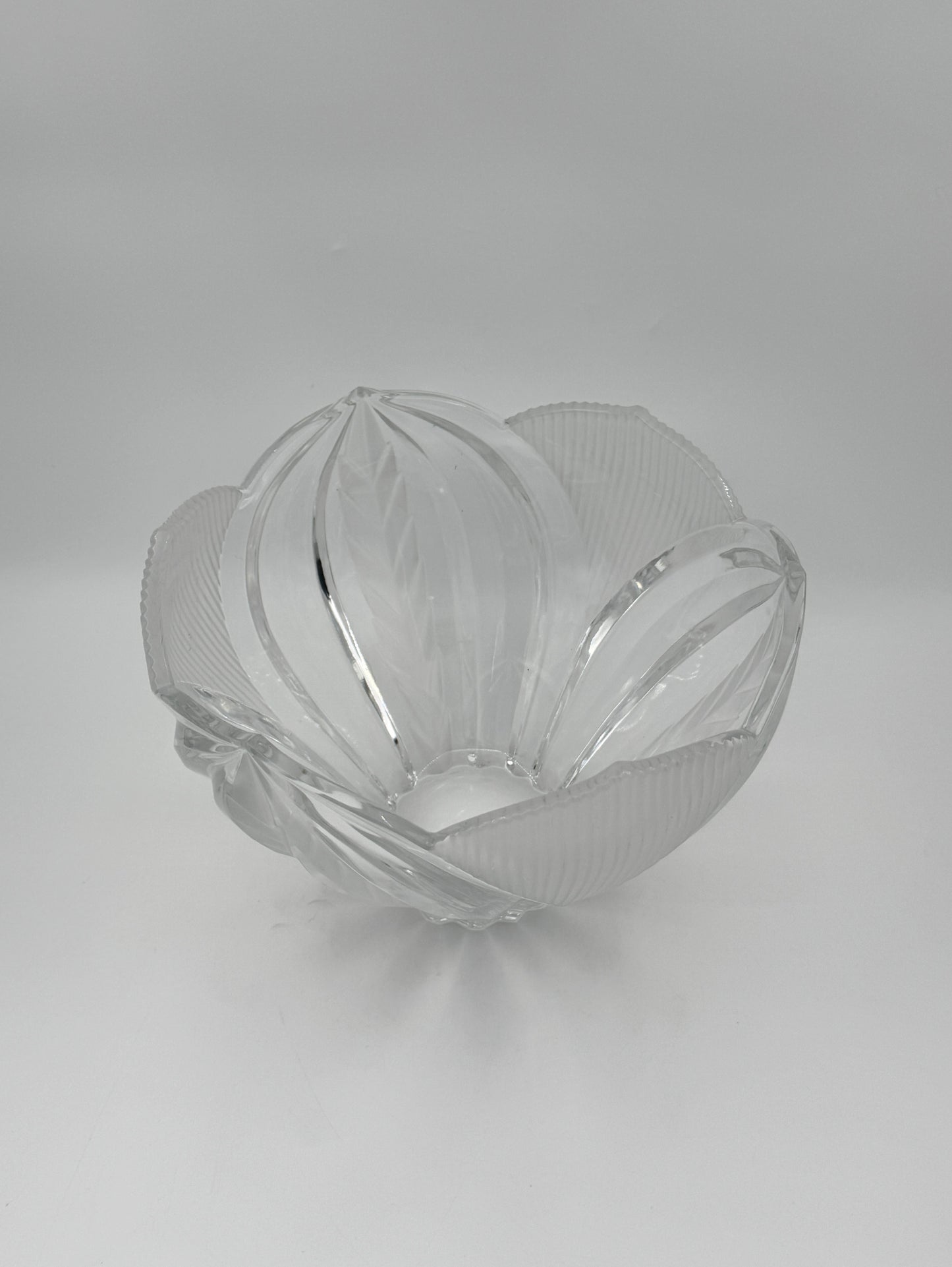 Orrefors Crystal Bowl – Wheat Pattern, Sweden