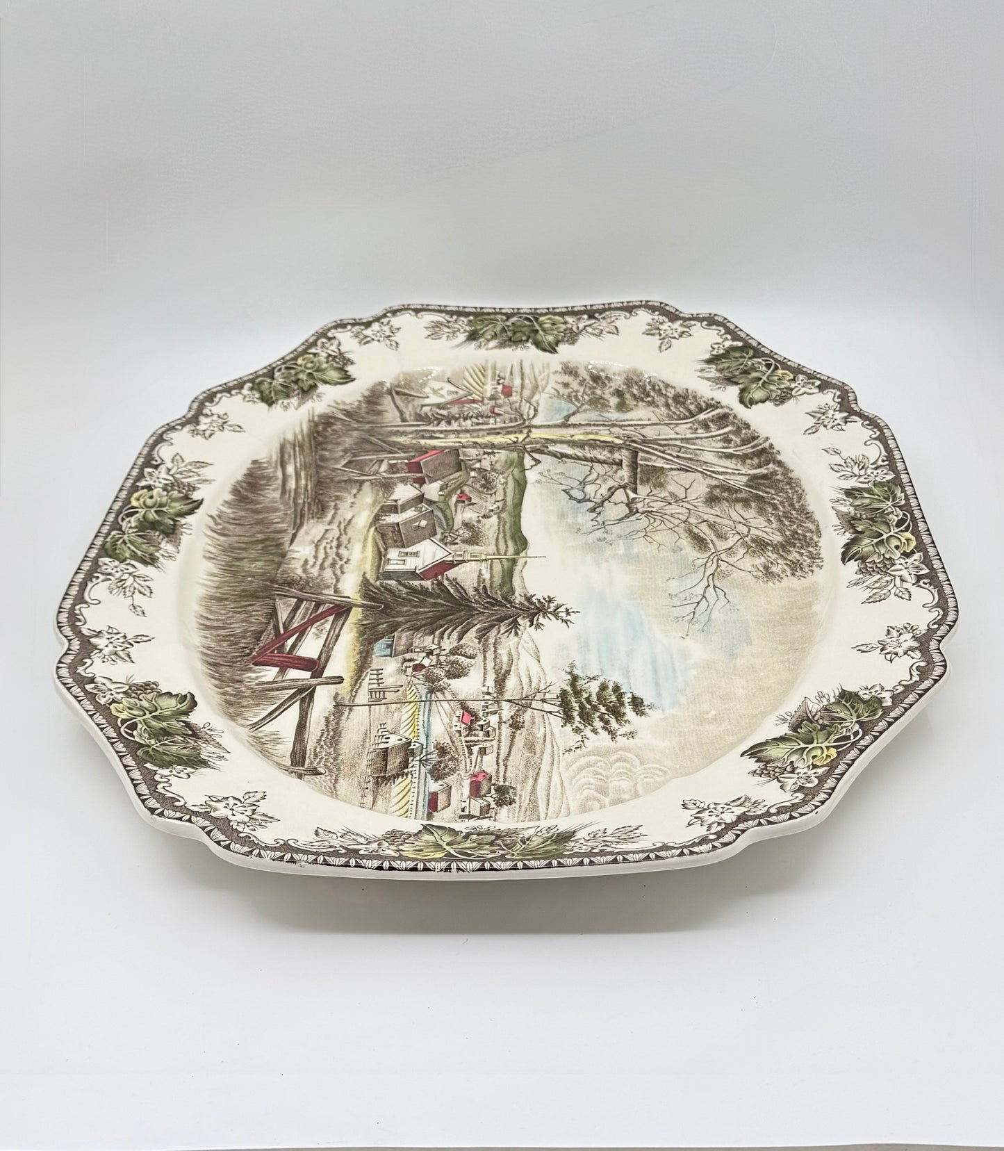 Johnson Bros. "The Friendly Village" Turkey Platter – England