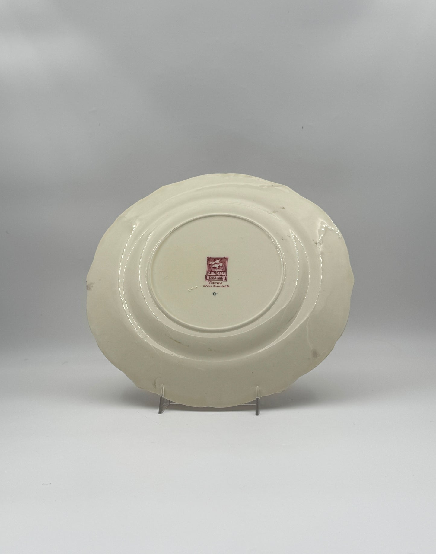 Grindley England Plate – Salisbury Cathedral Red Transferware