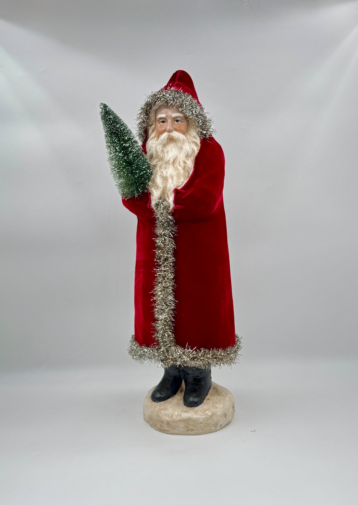 17" Red Velvet Santa – Raz Imports Figurine