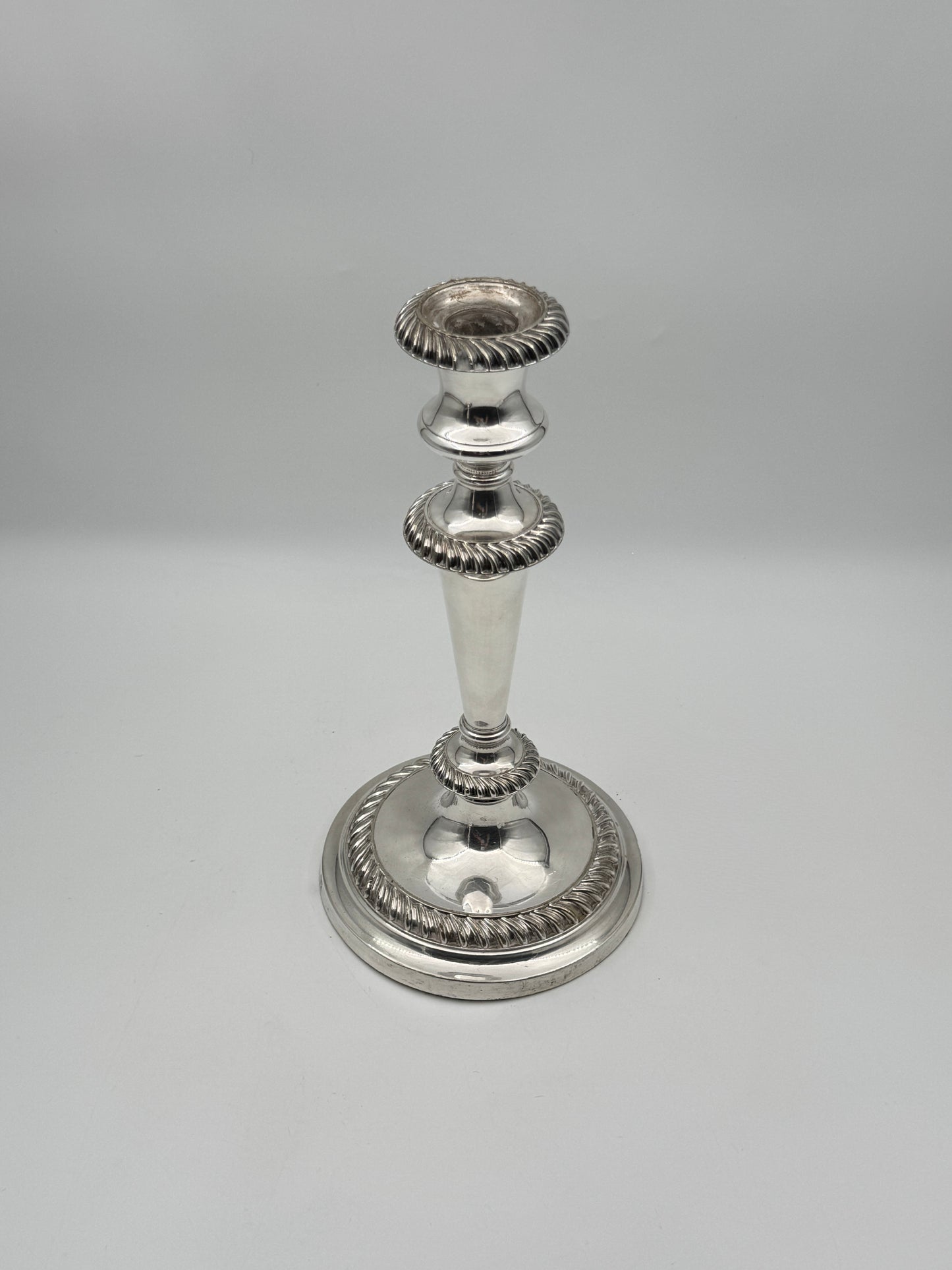 Pair of English Silverplate 3-Light Candelabras – Elkington & Co.