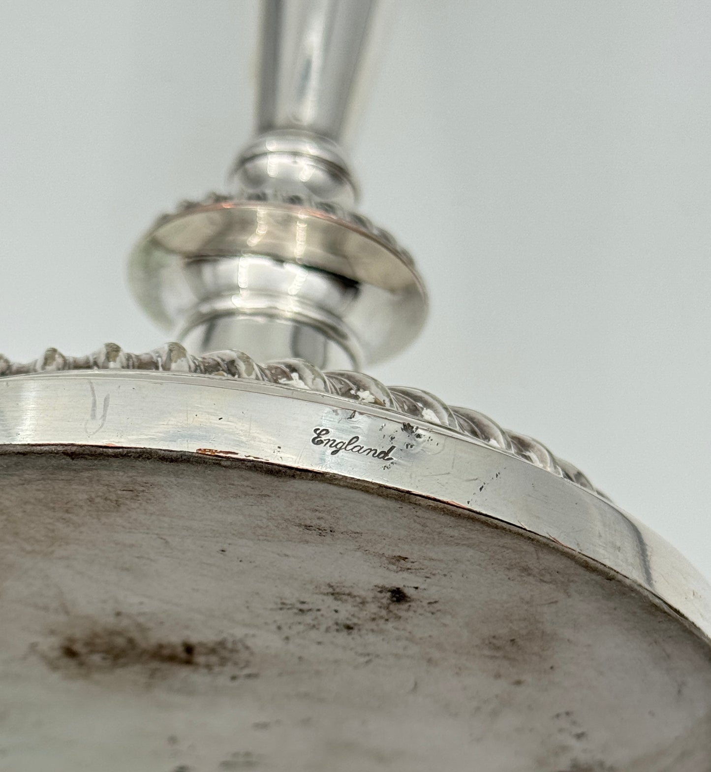 Pair of English Silverplate 3-Light Candelabras – Elkington & Co.