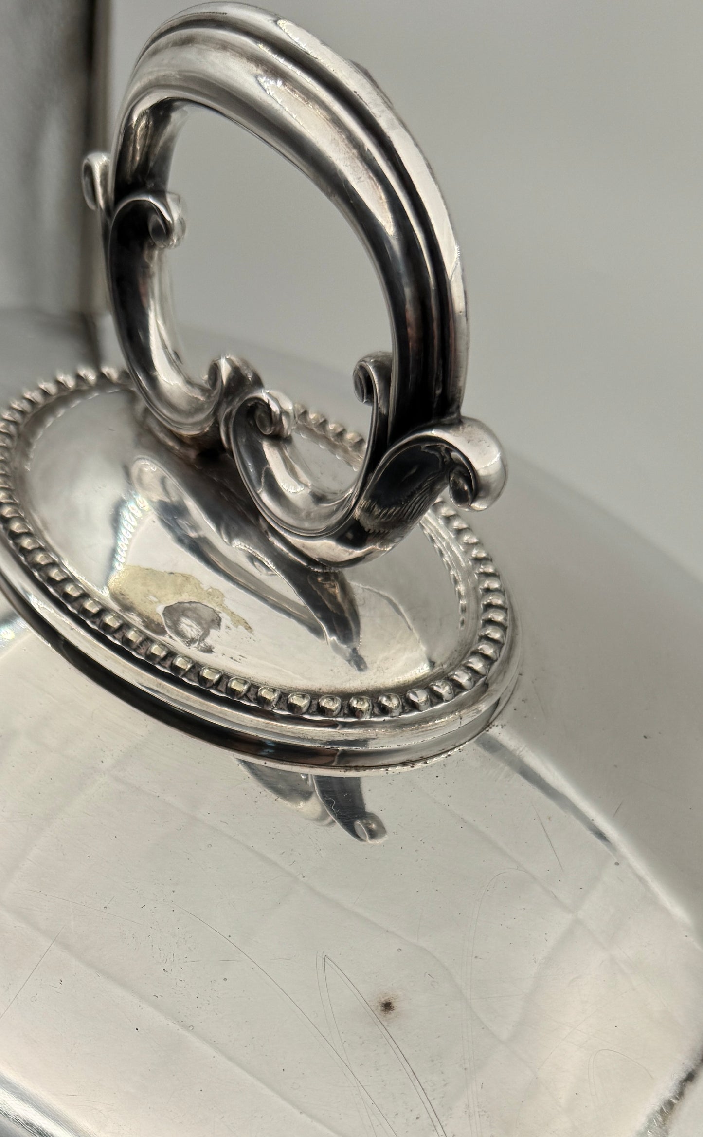 Large English Silverplate Meat Dome – Goldsmiths & Silversmiths Co., London