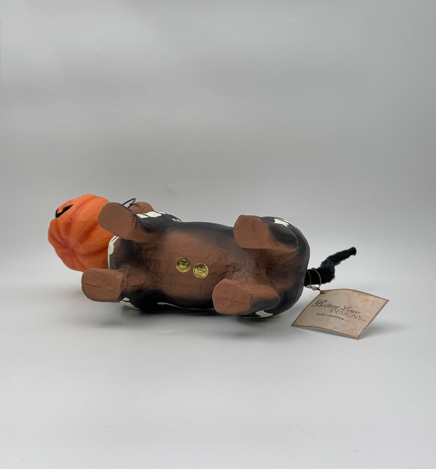 Skeleton Pup Papier Mâché Halloween Decoration – Skelly Pup
