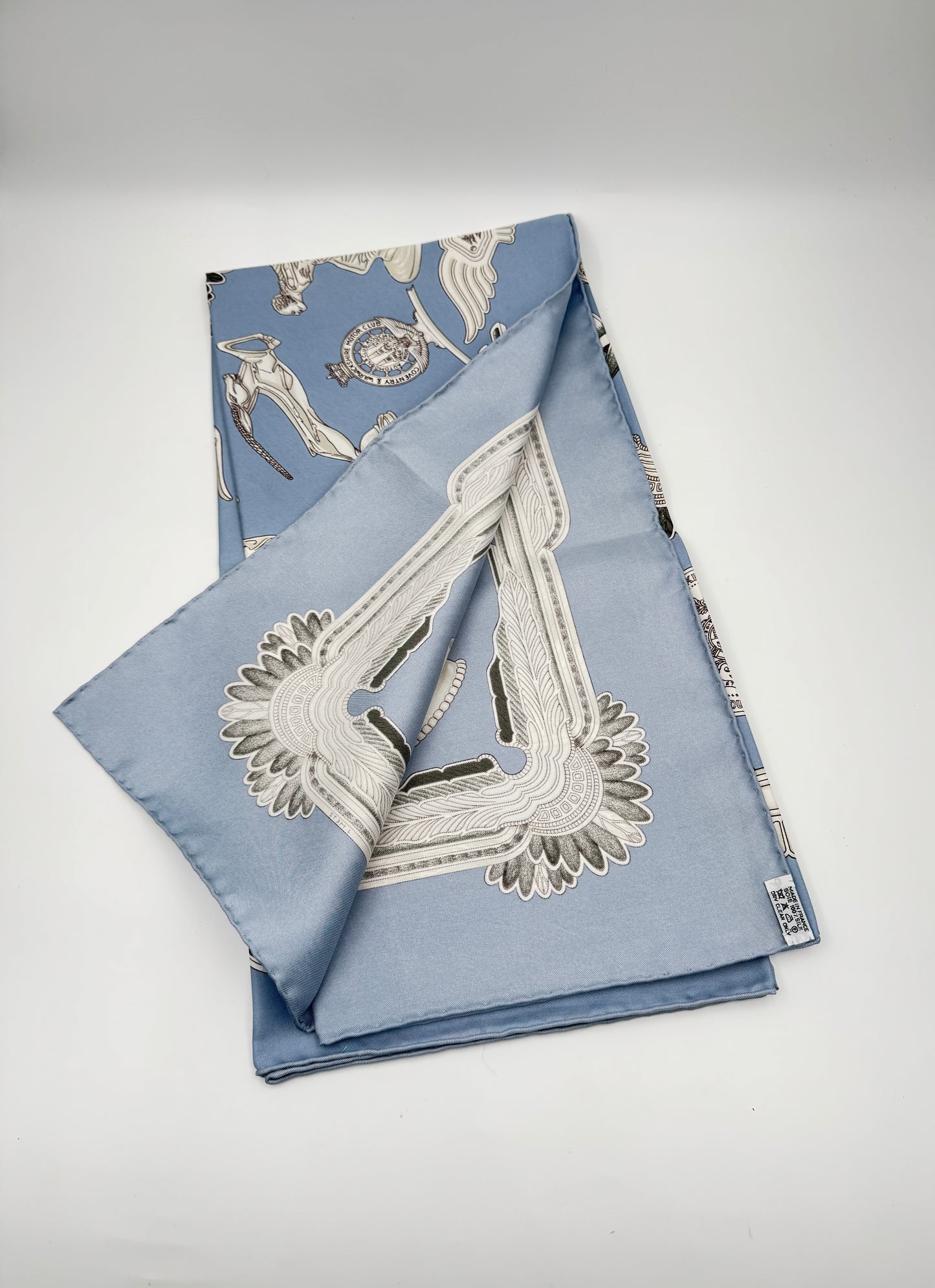 Hermès Les Parures du Vent Silk Scarf – Wedgwood Blue