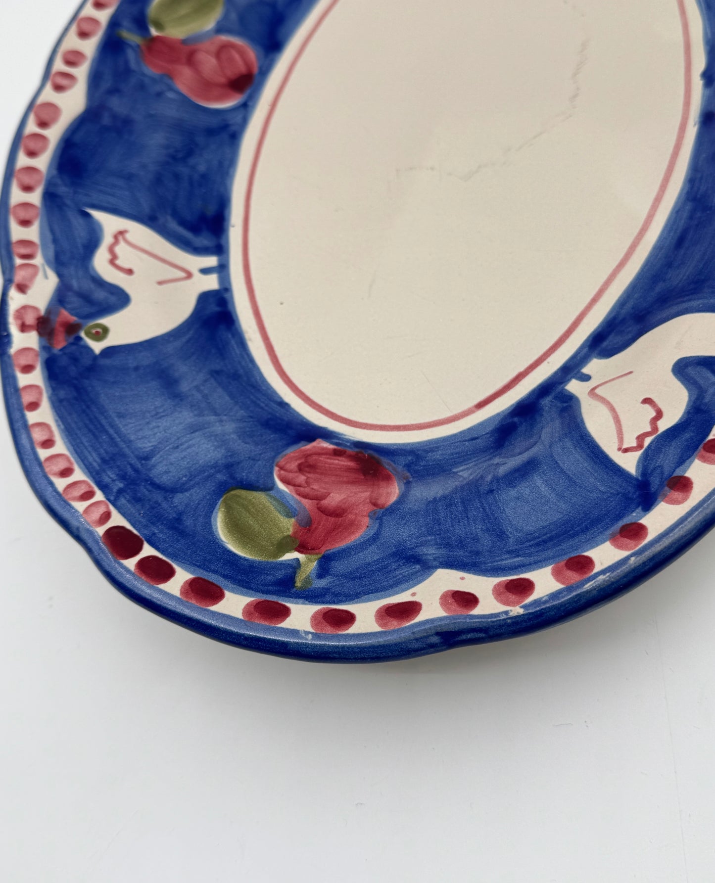 Ceramica Artistica Solimene Hand-Painted Earthenware Platter – Italy