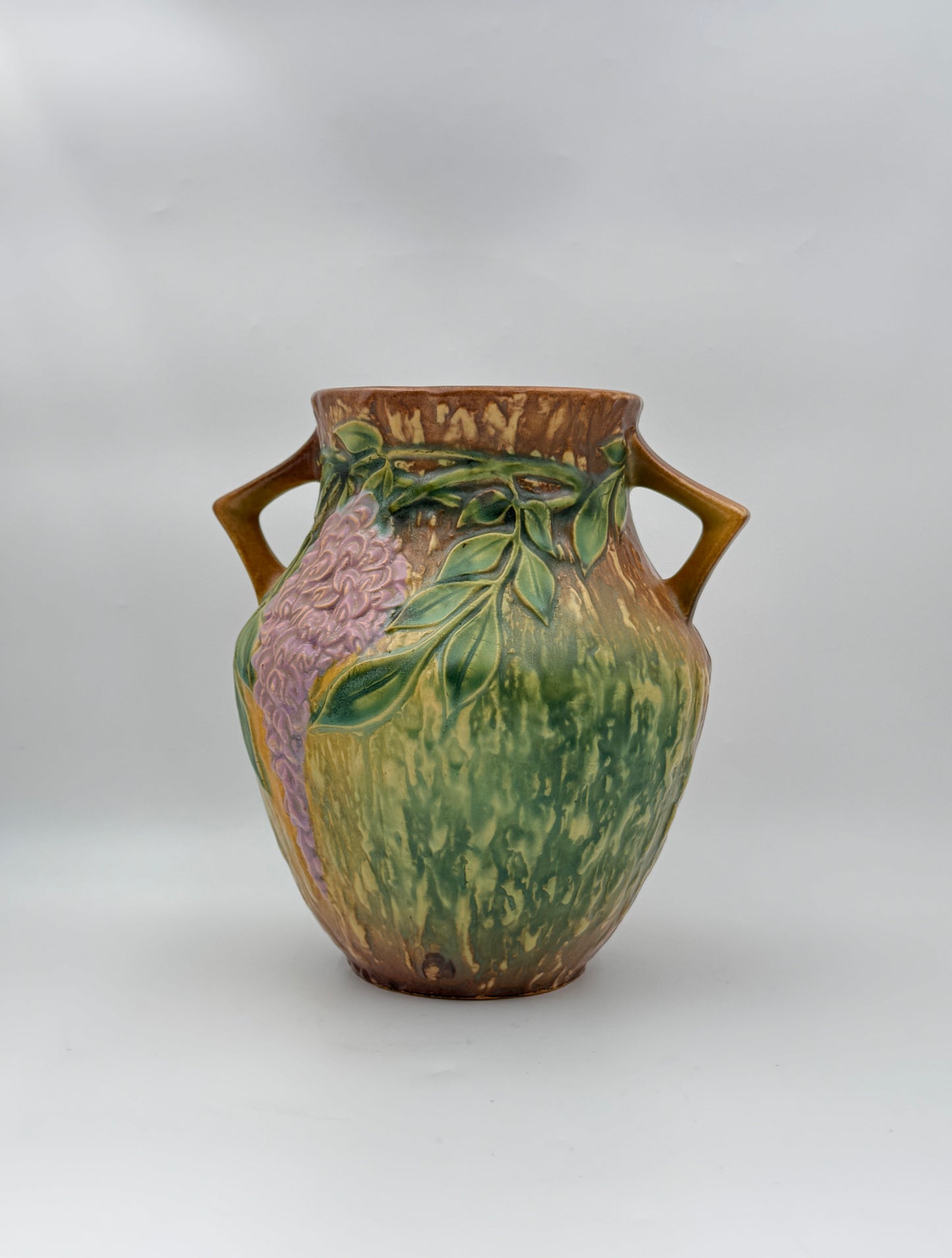 Roseville Pottery Wisteria Vase with Handles