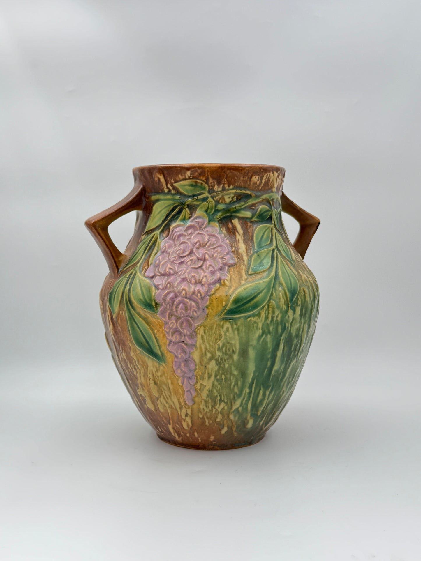 Roseville Pottery Wisteria Vase with Handles