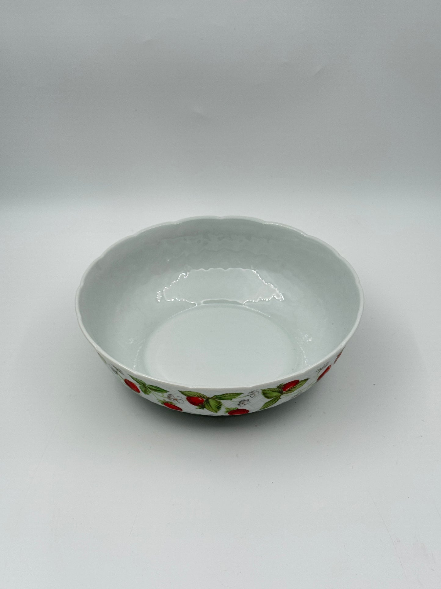 Bernardaud “Fraisiere” Porcelain Bowl – France – 8" Diameter