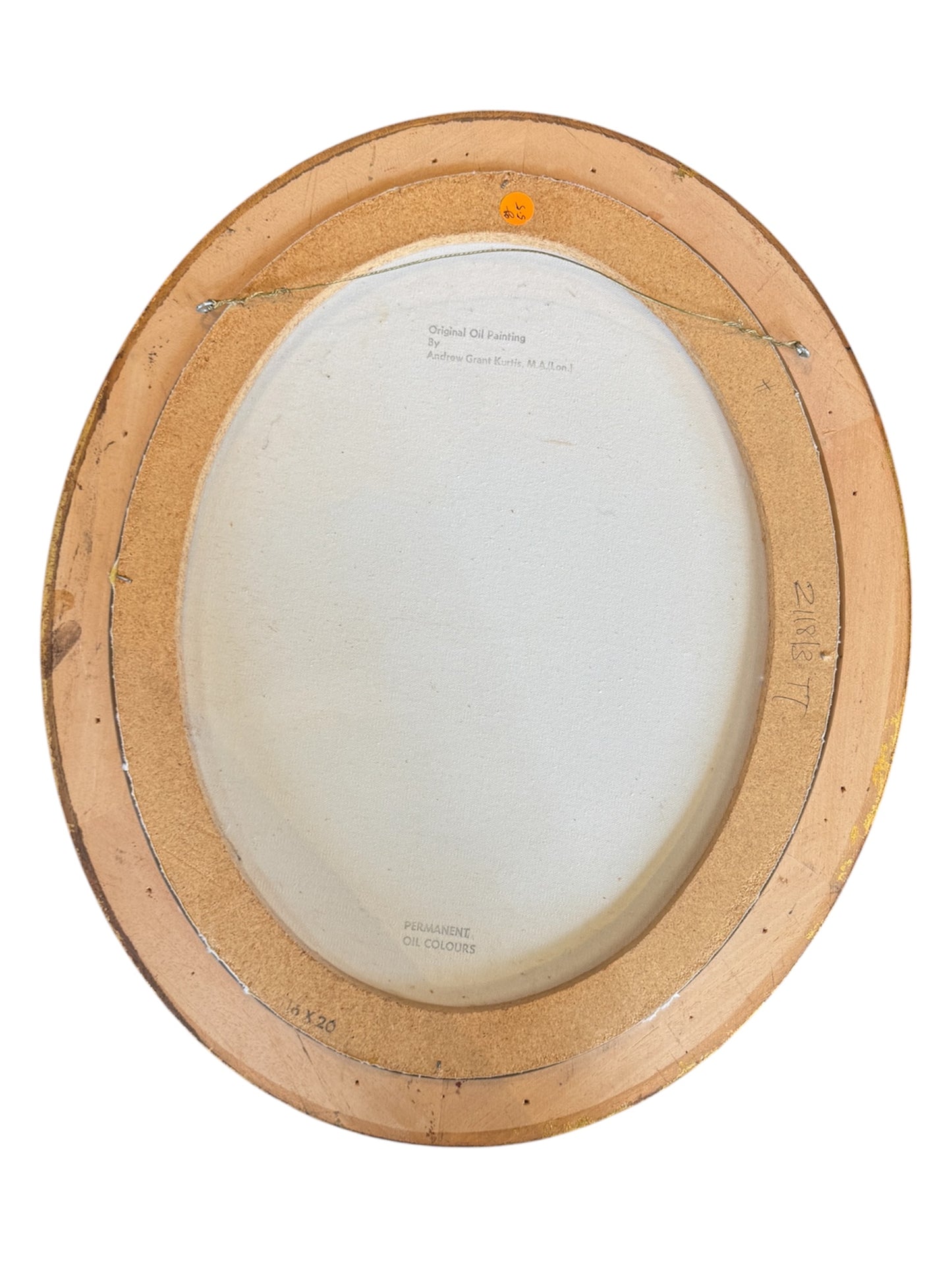Pair of River Landscape Paintings by Andrew Grant Kurtis – Oval Gold Frames