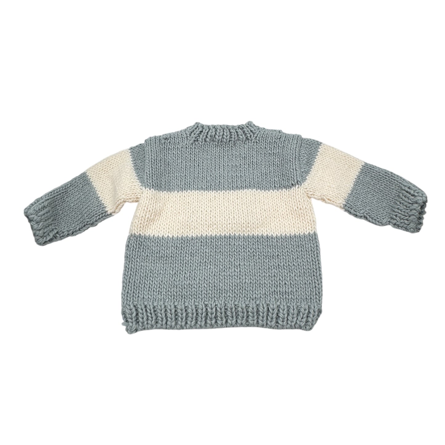 The Blueberry Hill Bowie Ski Sweater – Grey, Cream & Red, Size 2-3 years
