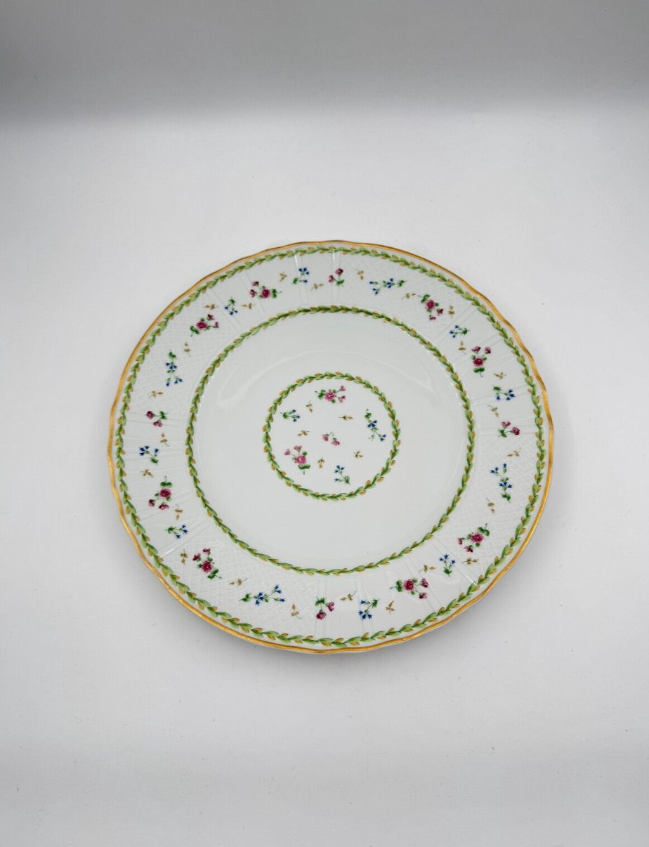 Set of 10 Bernardaud Limoges Artois Vert Green Dinner Plates – French Porcelain