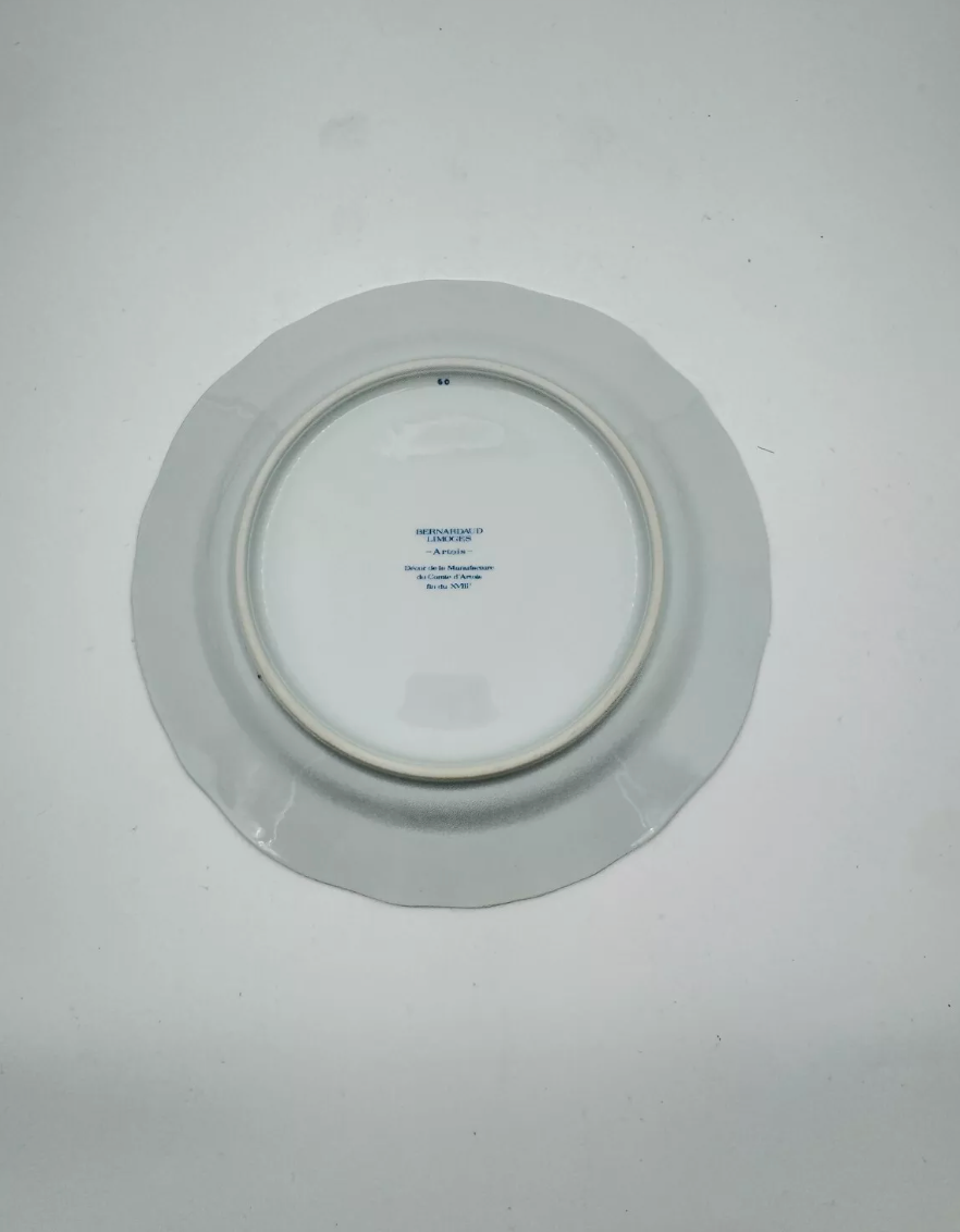 Set of 10 Bernardaud Limoges Artois Vert Green 8.5" Salad Plates – French Porcelain