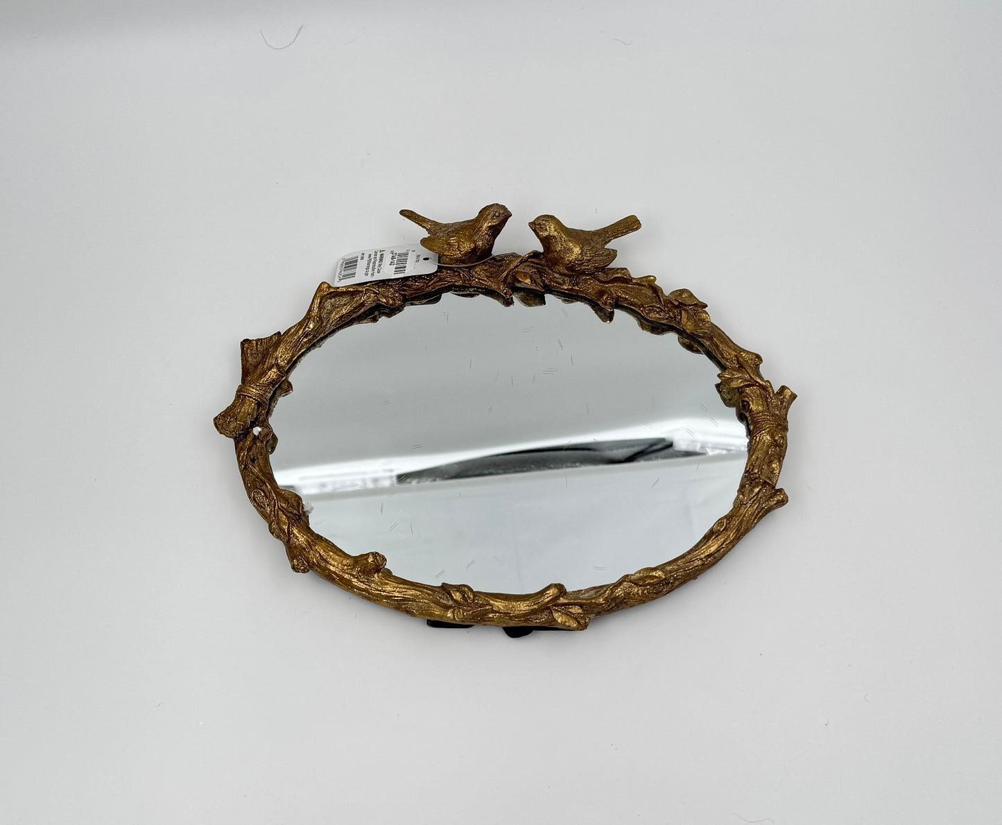 Raz 9" Bird on Branch Oval Mirror