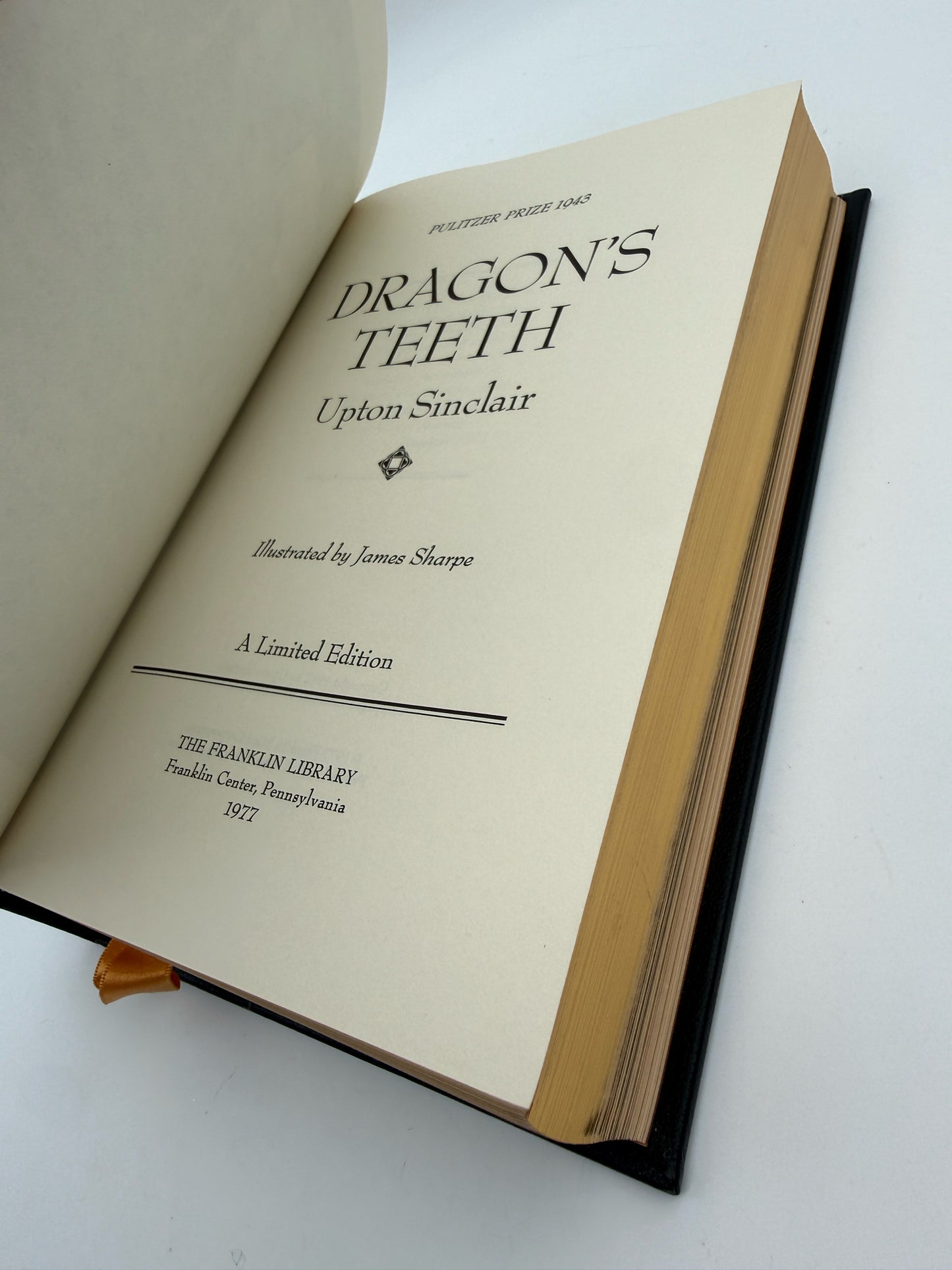 Upton Sinclair "Dragons Teeth" Hardcover Book- Franklin Edition