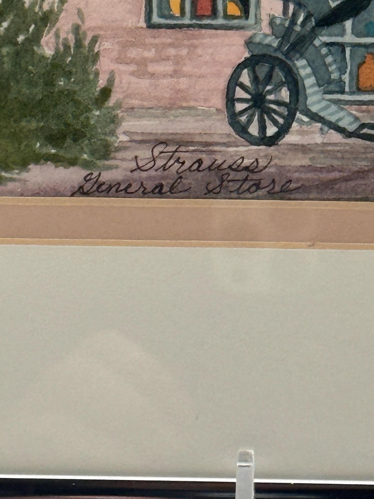 Framed Watercolor Of The Palos Verdes General Store