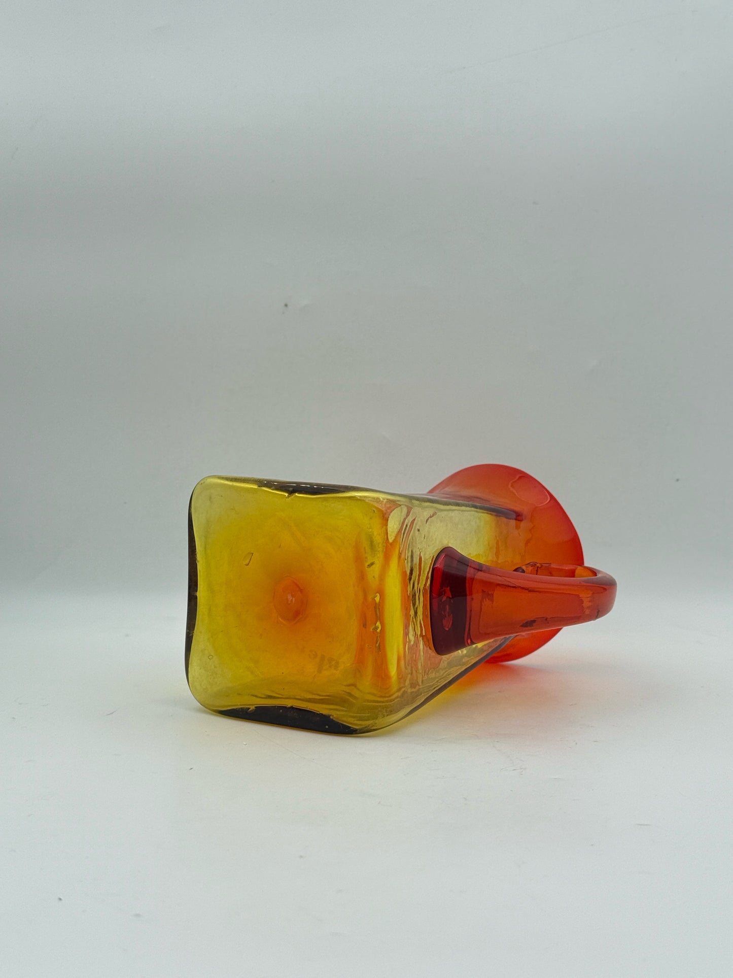 Vintage 1960's Blenko 603 Amberina Glass Pitcher By Wayne Husted