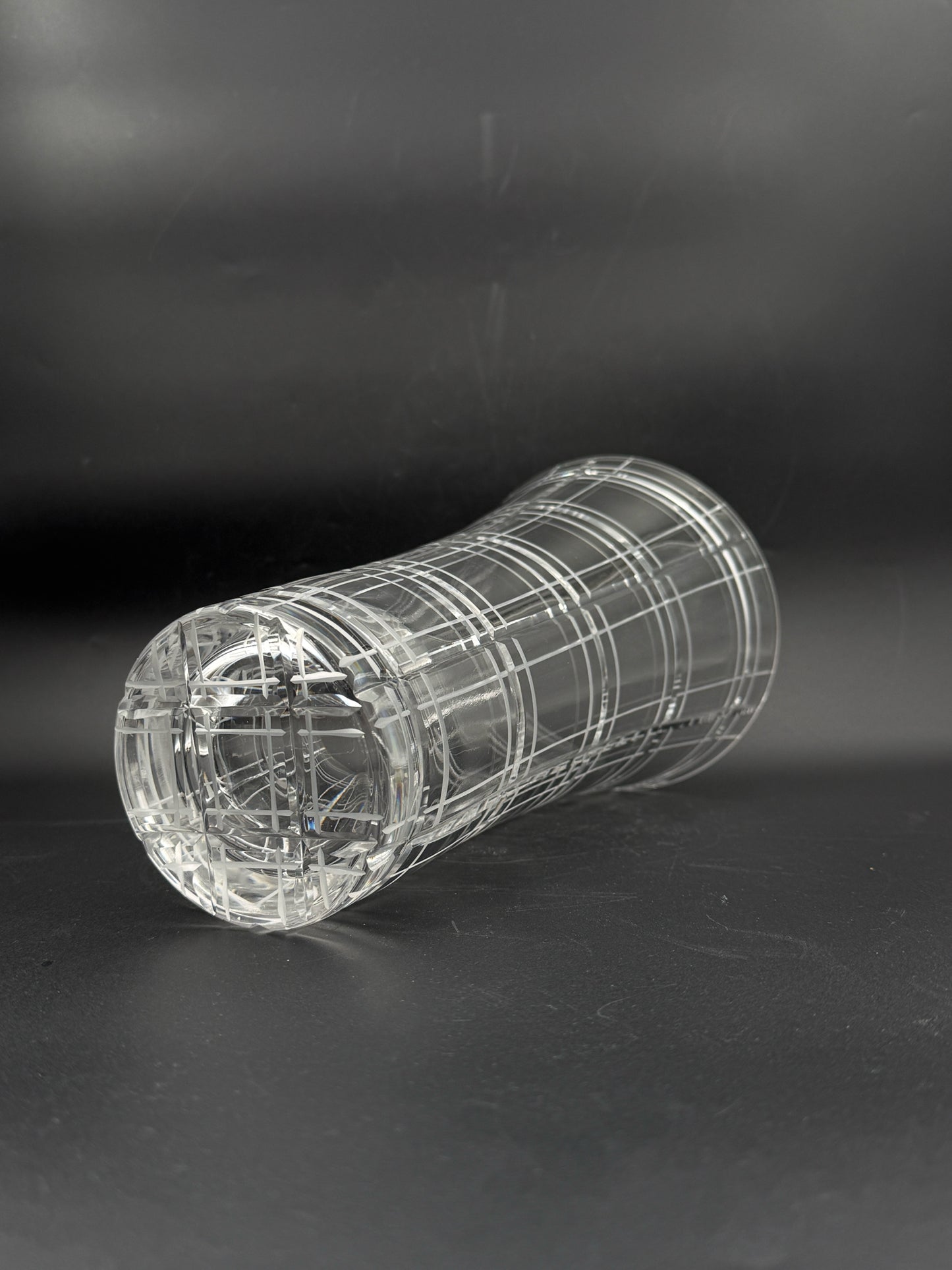Crystal Geometric Cut Flower Vase