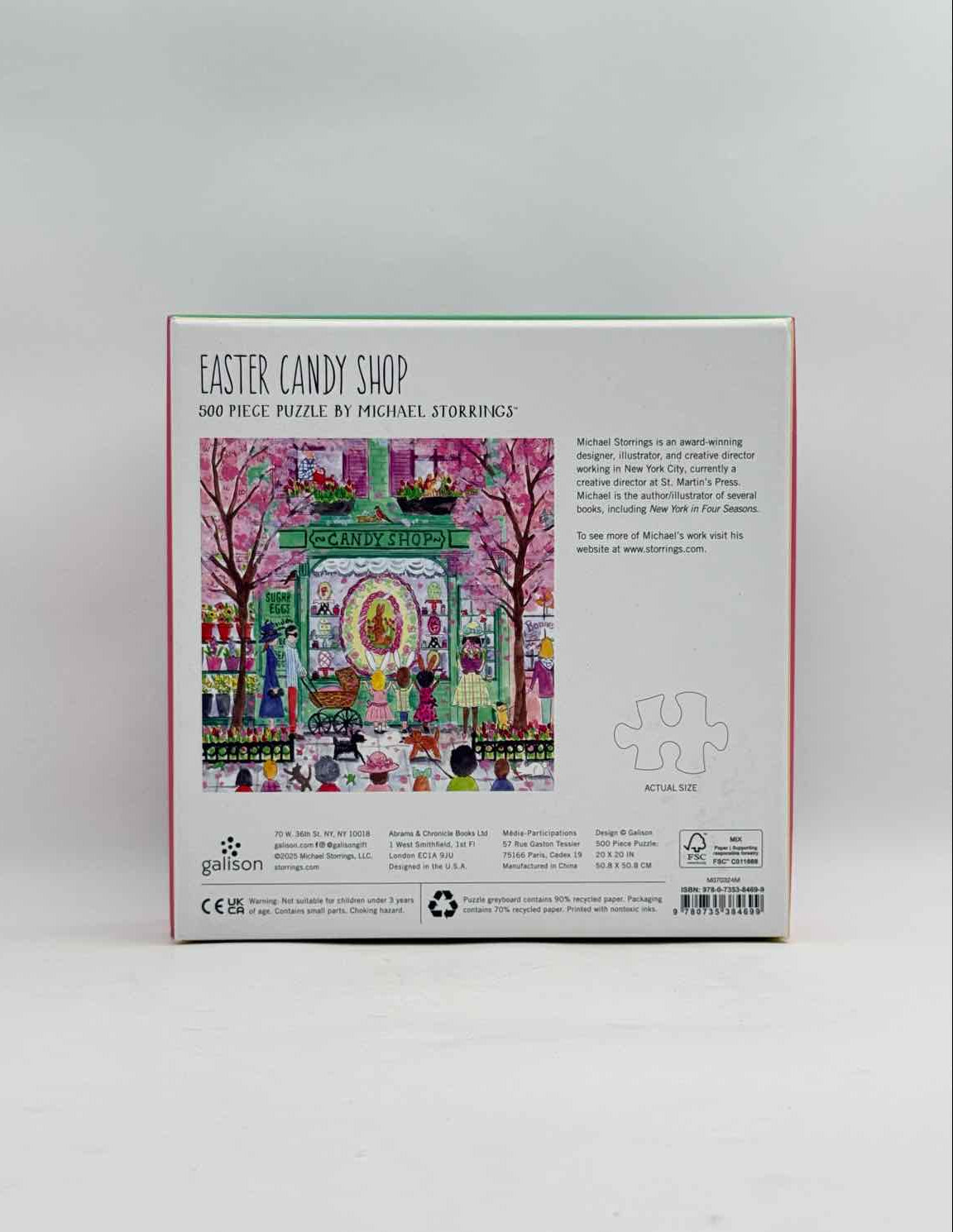 Michael Storrings Easter Candy Shop 500 Piece Puzzle Spring Scene Art