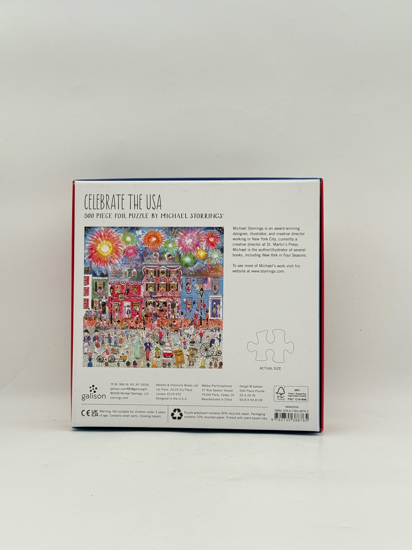 Celebrate The USA 500 Piece Puzzle By Michael Storrings