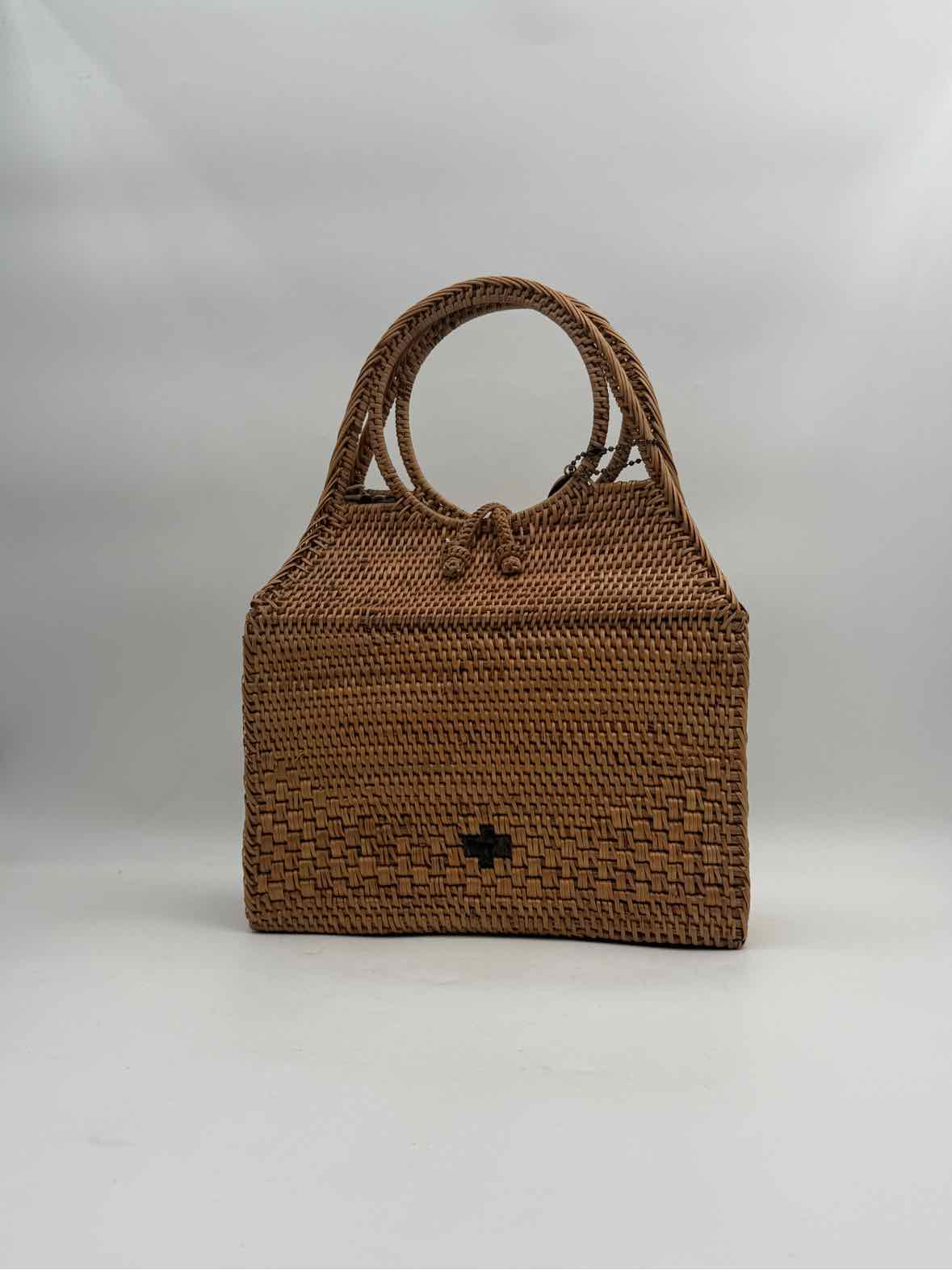 Balinese Ata Vine Purse Handbag with Round Handles
