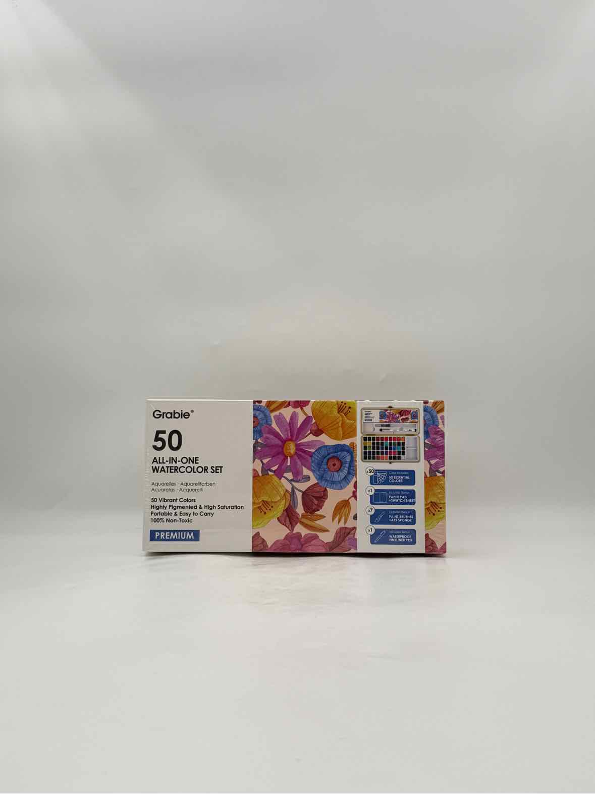 Grabie 50 All-In-One Watercolor Set – Premium Artist Paint Kit
