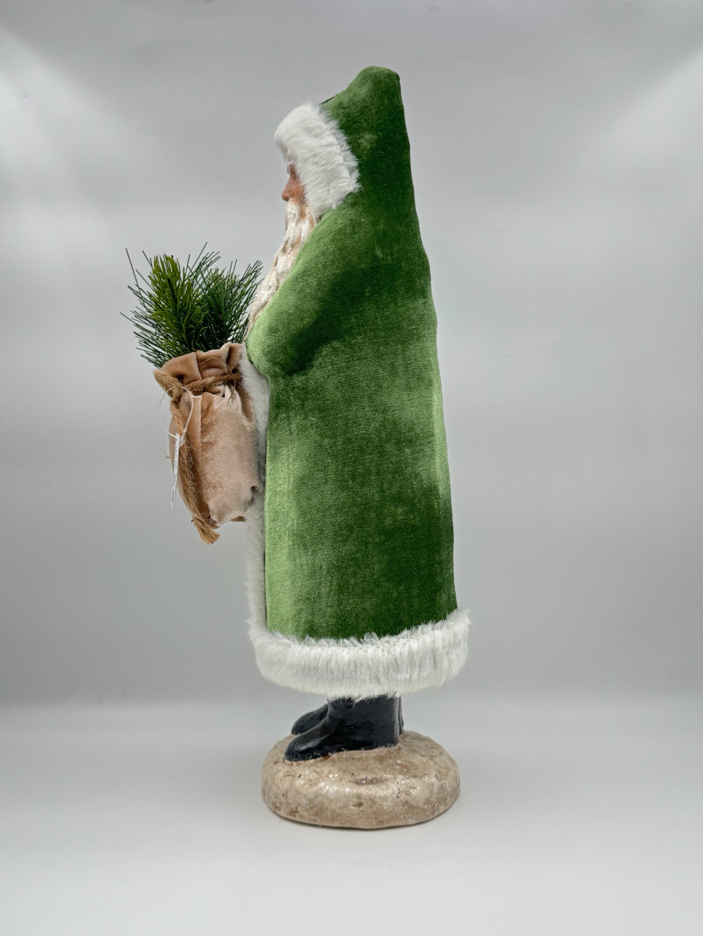 RAZ Imports Green Velvet Santa Claus – Belsnickle Christmas Figure