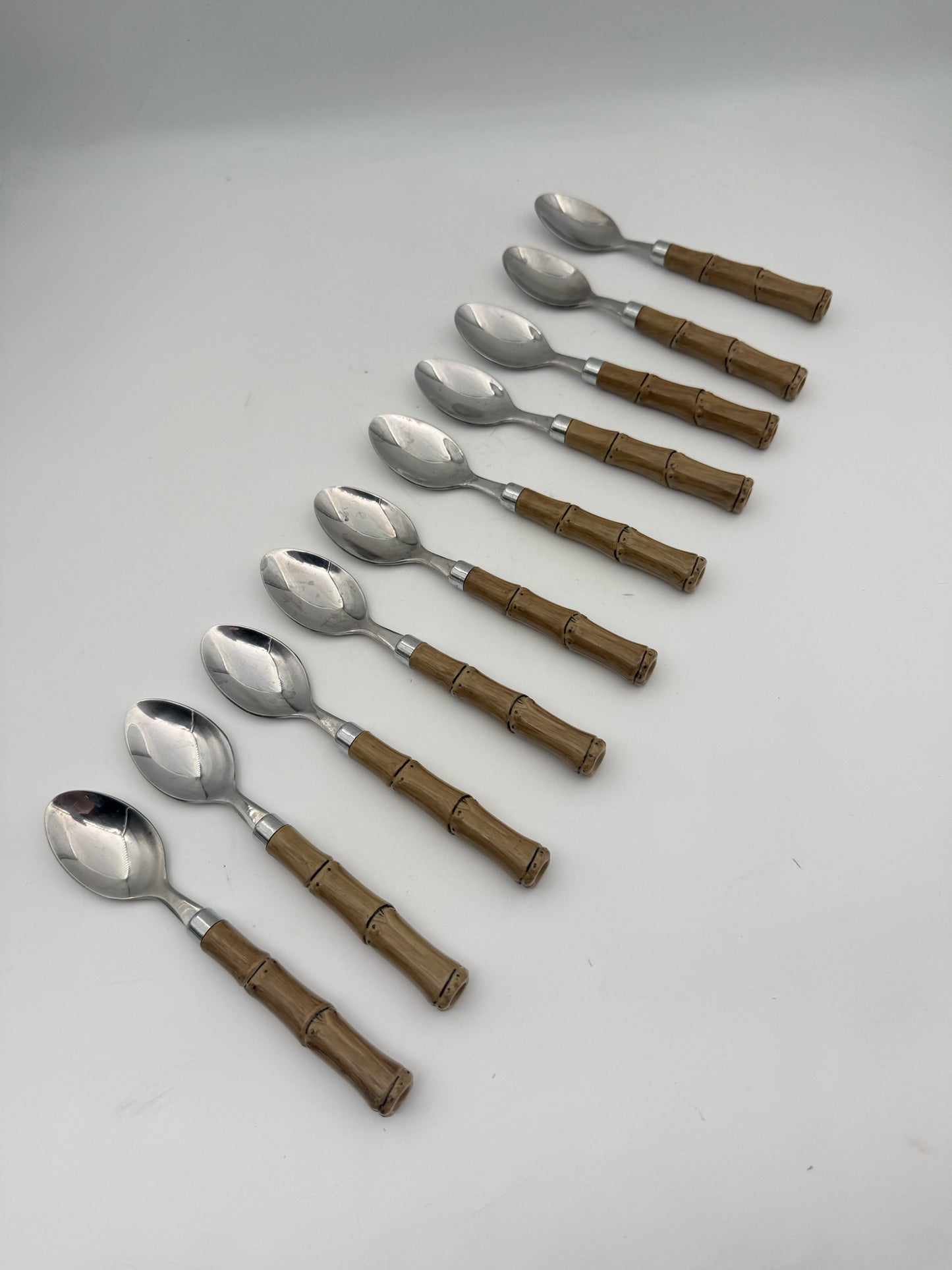 Bamboo Knife, Fork, And Spoon Set- Service For 10