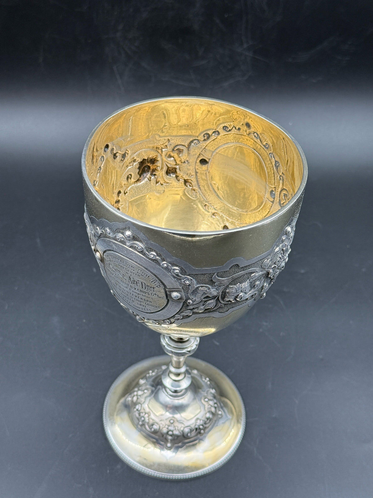 Antique 1876 Sterling Silver Trophy Cup