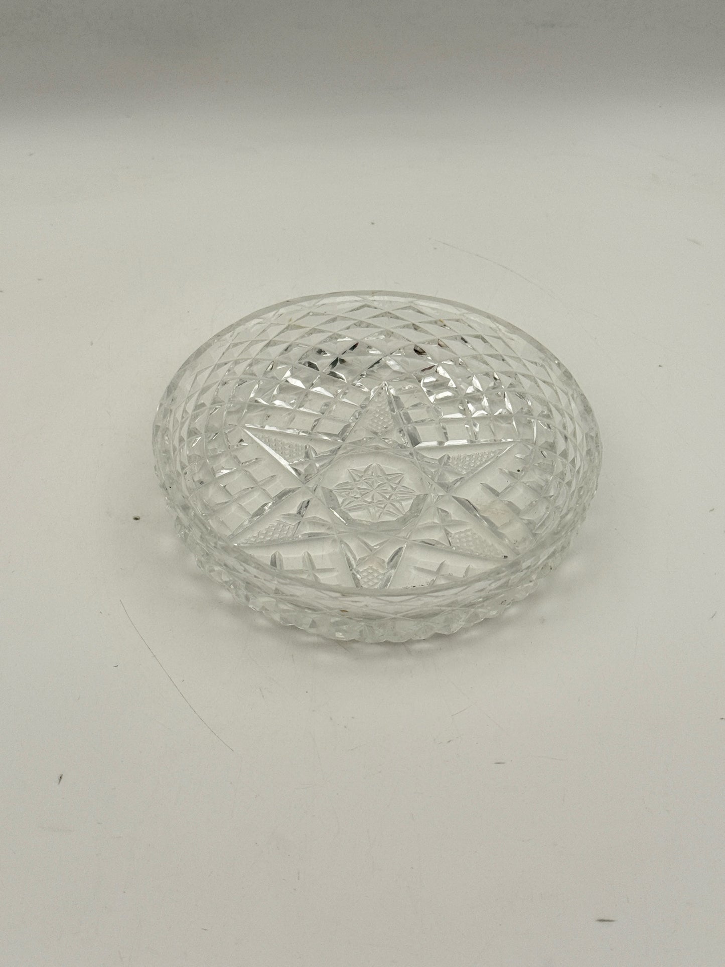 Cut Crystal Wine Coaster
