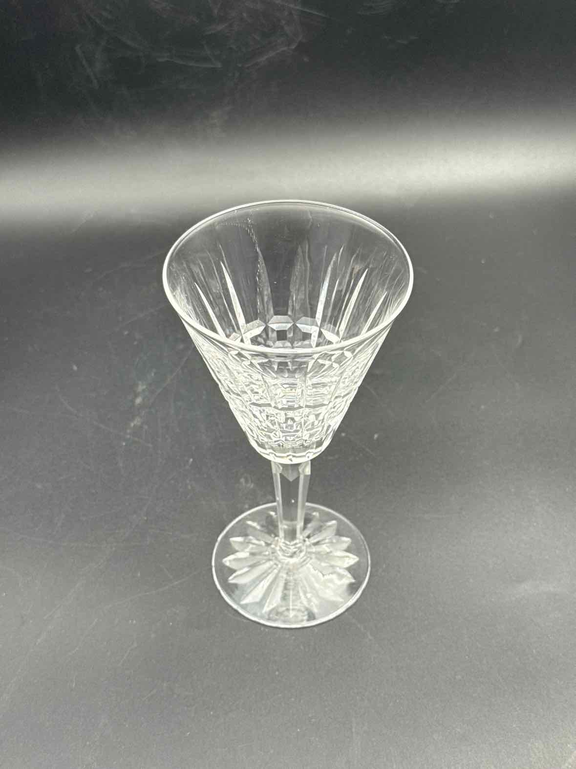 Waterford Glenmore Crystal Wine Glasses Set of 8 Cut Crystal Stemware