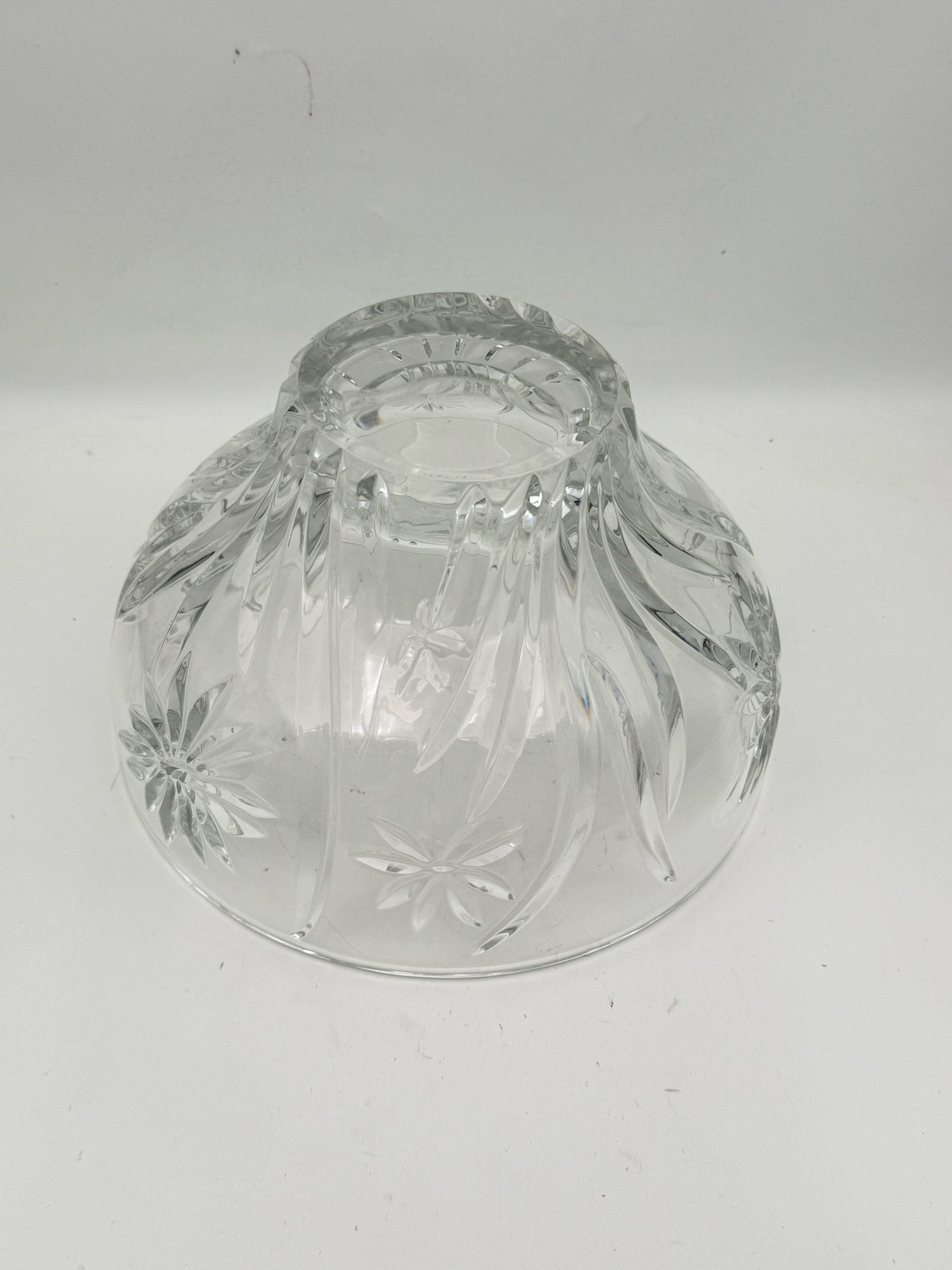 Flower Design Crystal Bowl