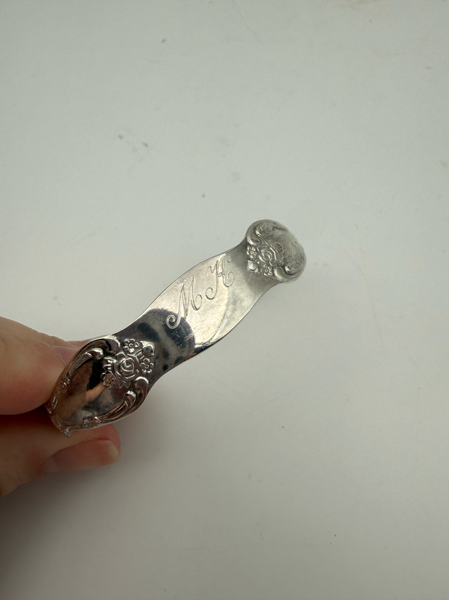Vintage Upcycled Silverplate Spoon Cuff Bracelet