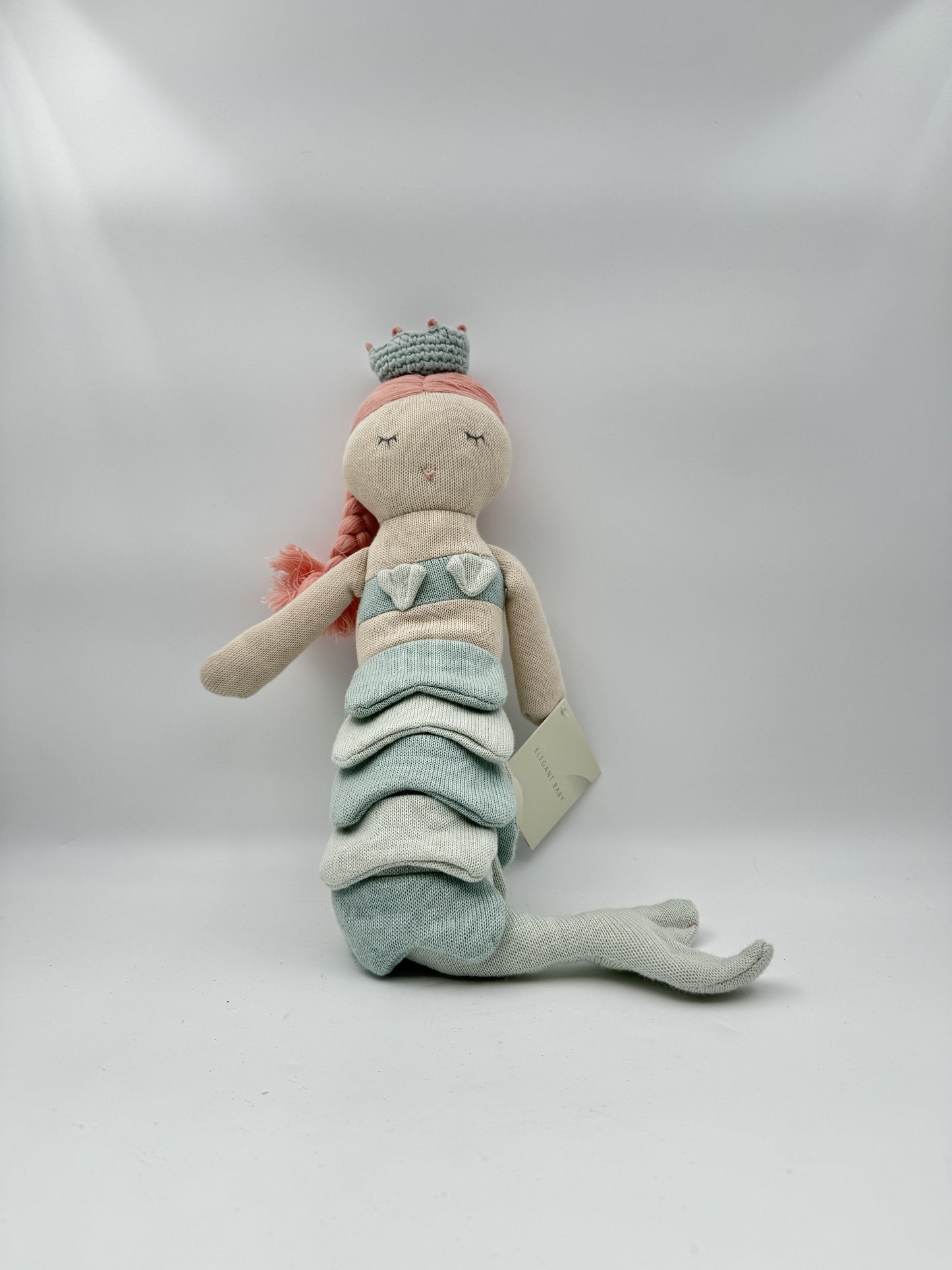 Elegant Baby Mermaid Knit Toy – Stuffed Doll