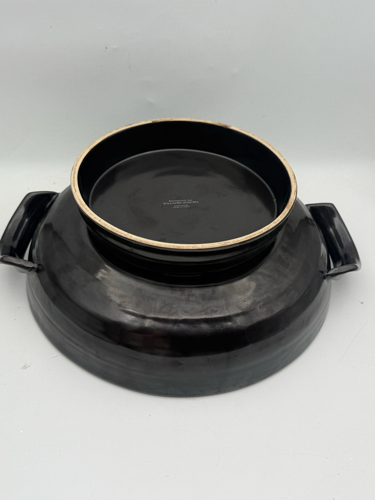 Williams Sonoma Black Serving Bowl