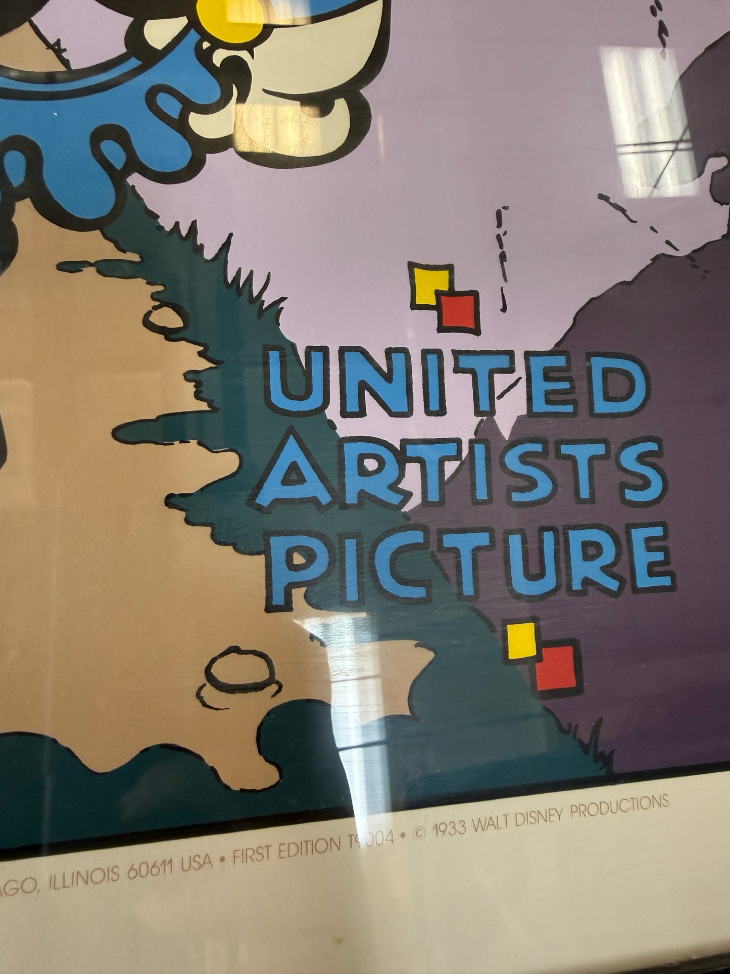 Framed Mickey Mouse "Ye Olden Days" Serigraph