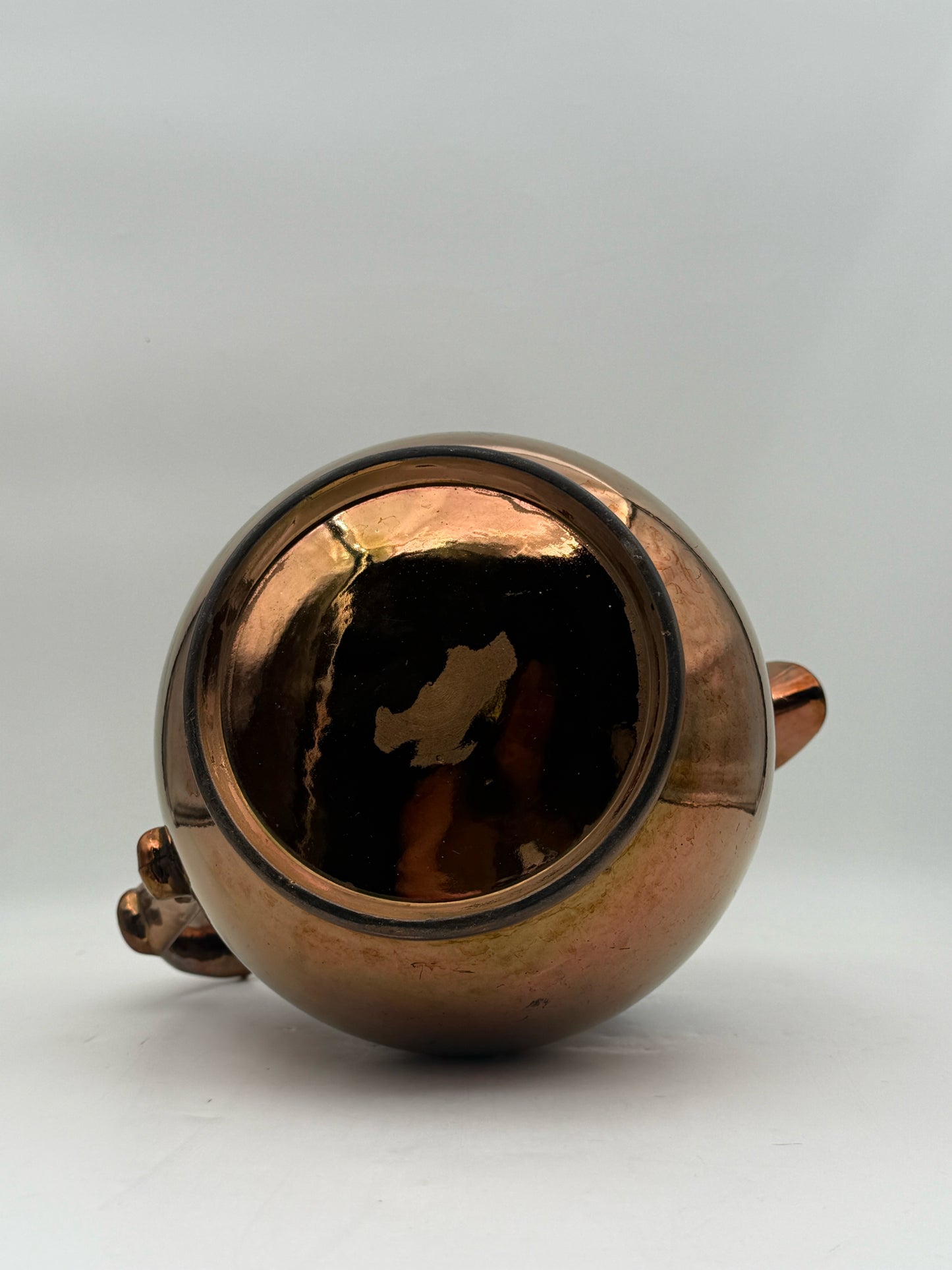 Early English Copper Lustreware Pitcher