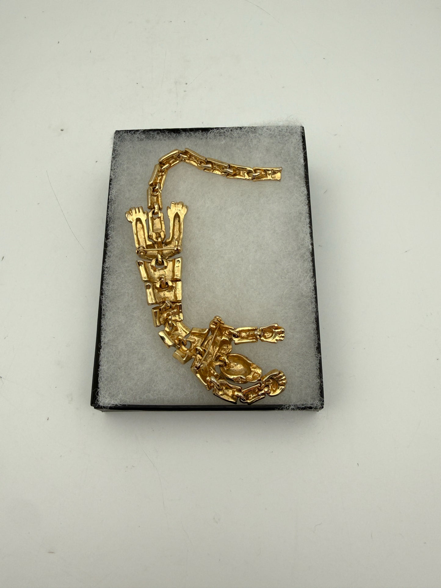 Vintage Jaguar Cat Shoulder Brooch