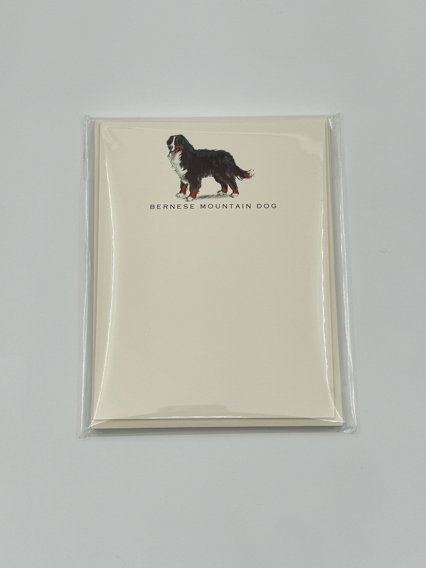 Fable & Sage Bernese Mountain Dog Flat Note Cards – Set of 6 with Envelopes