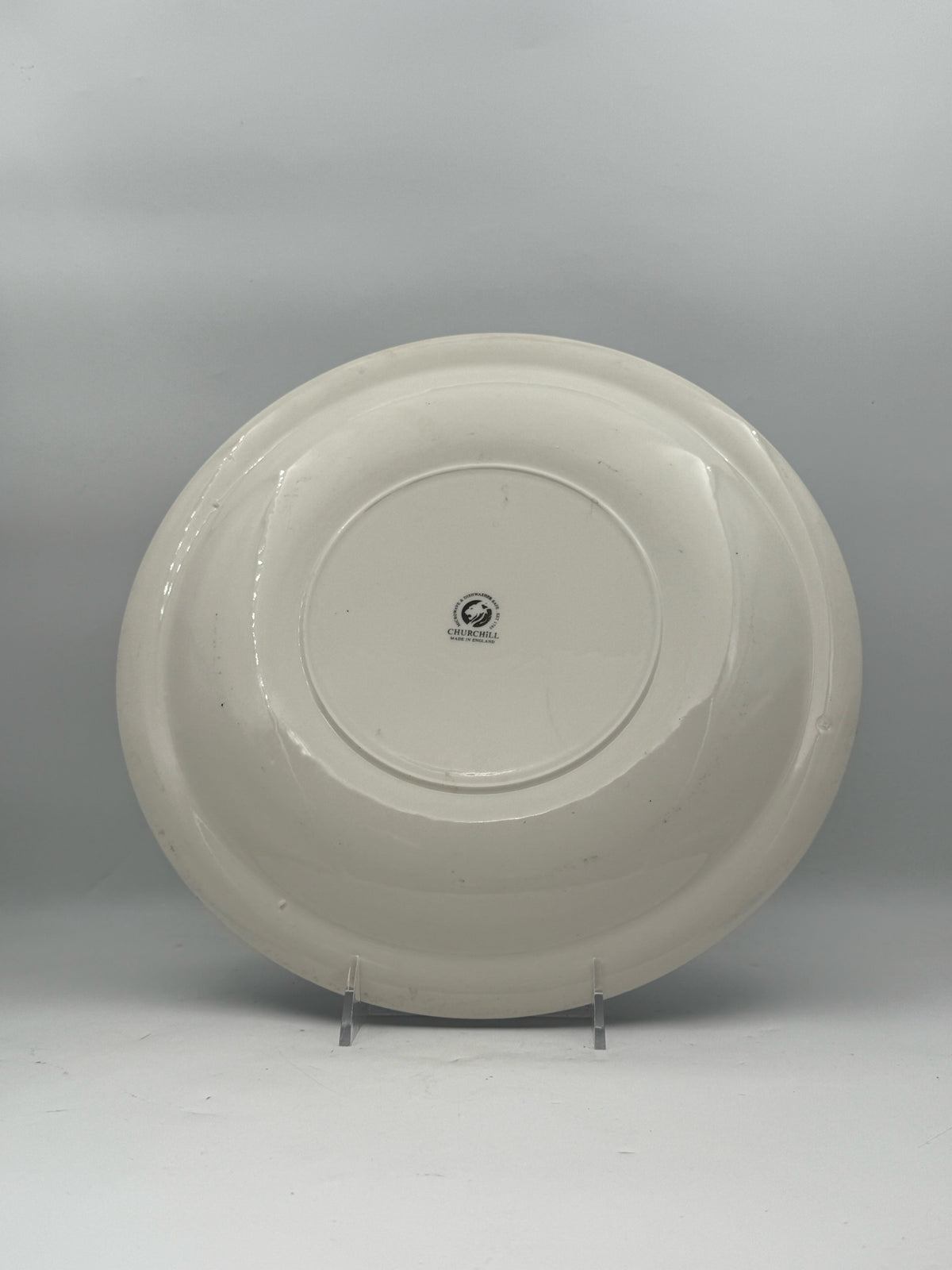 Blue Willow Round Serving Platter By Churchill