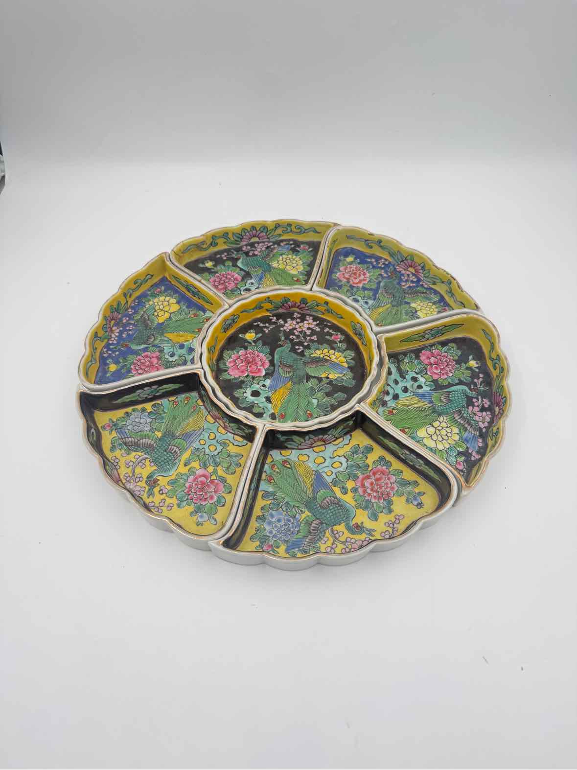 Japanese Relish/Sweet Meat Box With Ceramic Dishes