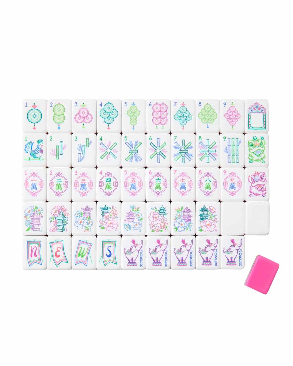 Oh My Mahjong Amara Tile Set in Decorative Storage Box