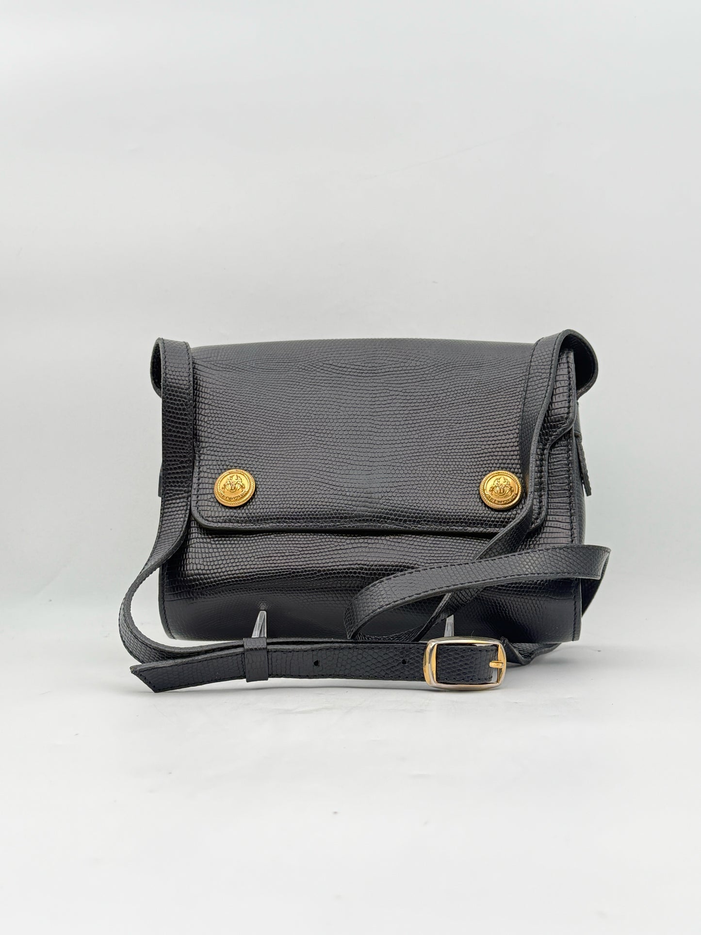 Didier Lamarthe Black Exotic Leather Purse Made In France