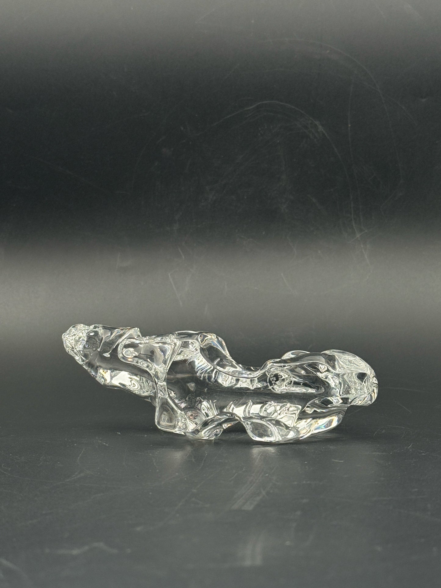 Baccarat Crystal Tiger Figurine